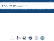 Tablet Screenshot of cosmedclinic.com